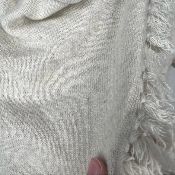 LILLY PULITZER Avenue Heathered 100% Cashmere Cardigan Wrap with Tassels Size L - Picture 4 of 12